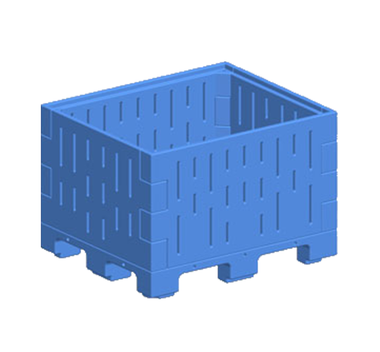 Ящик для плодоовощной продукции ПЭ-ПЩ-620 дм3 - 2